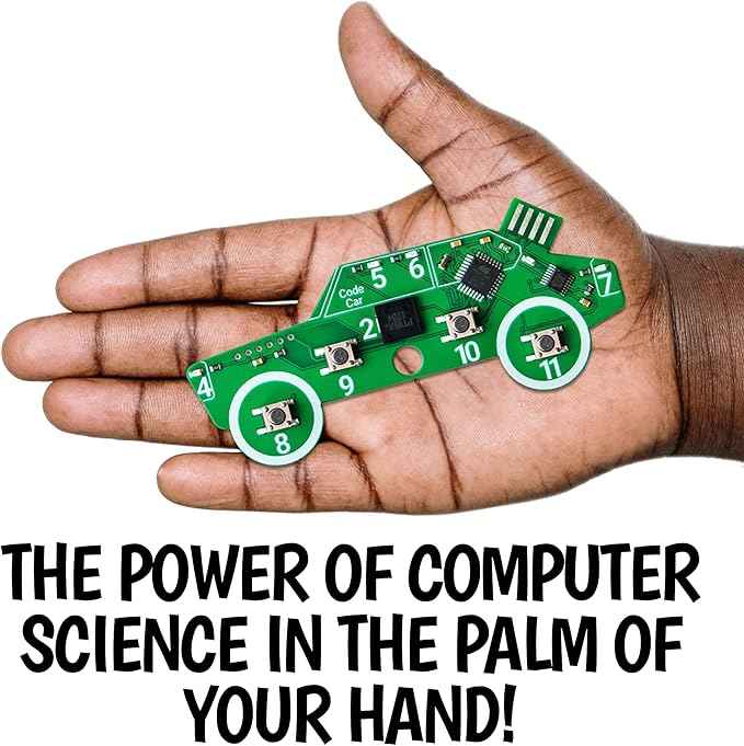 Code Car Kids Coding Toy for Kids 8-12. Boys & Girls Learn Block and Typed C++ Coding with Hands-On Electronics & 40+ Projects Including Custom Horn, Brakelight Beep, and Siren Sounds