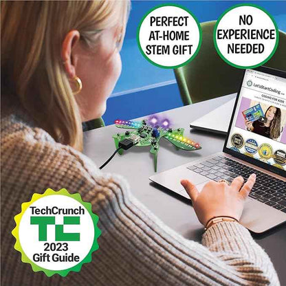 Buzz The Code Bug - Coding & STEM Toy for Kids 8-12+ from Let's Start Coding - Designed in The USA - Great Gift for 2026 - Kids Code Buzz's Features and Interactions While Learning C++
