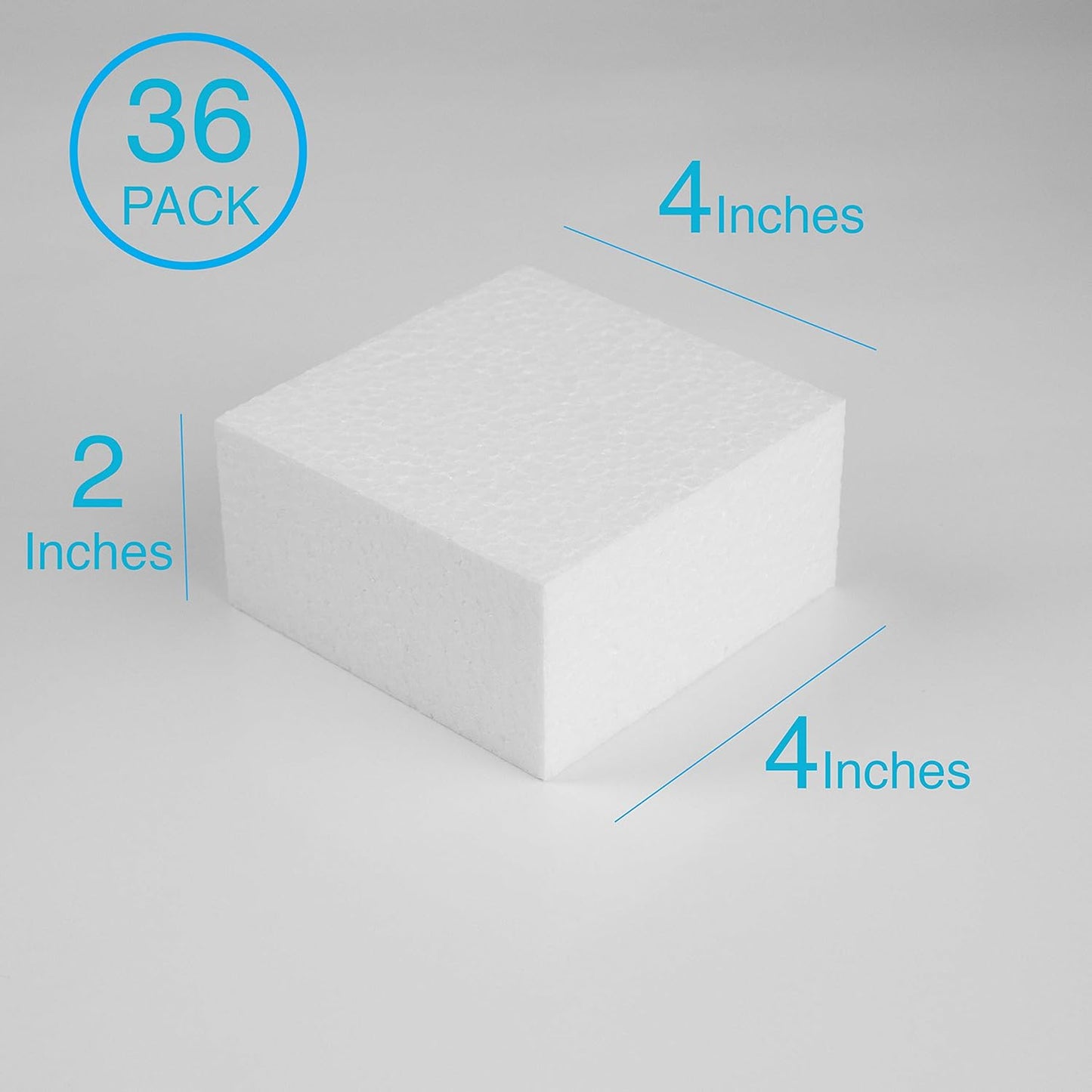 Silverlake 4x4x2 Craft Foam for Styrofoam Block Projects (36-Pack) - Crafty Corner