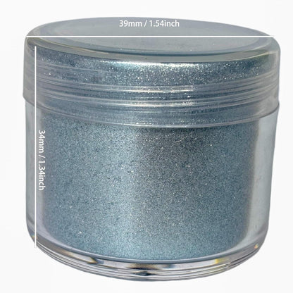 Premium Diamond Mica Powder Pigment- for Epoxy, Resin, Soap, Paint, Woodworking, Acrylic Pouring, Bath Bombs, Fishing Lures - DIY Arts and Crafts Additive (Super Shiny Silver)