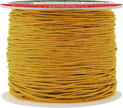 Mandala Crafts 1mm 109 Yards Dark Goldenrod Cotton Waxed Cord for Jewelry Making Bracelet Cord Waxed String - Beading String Thread Jewelry Cords for Necklaces String