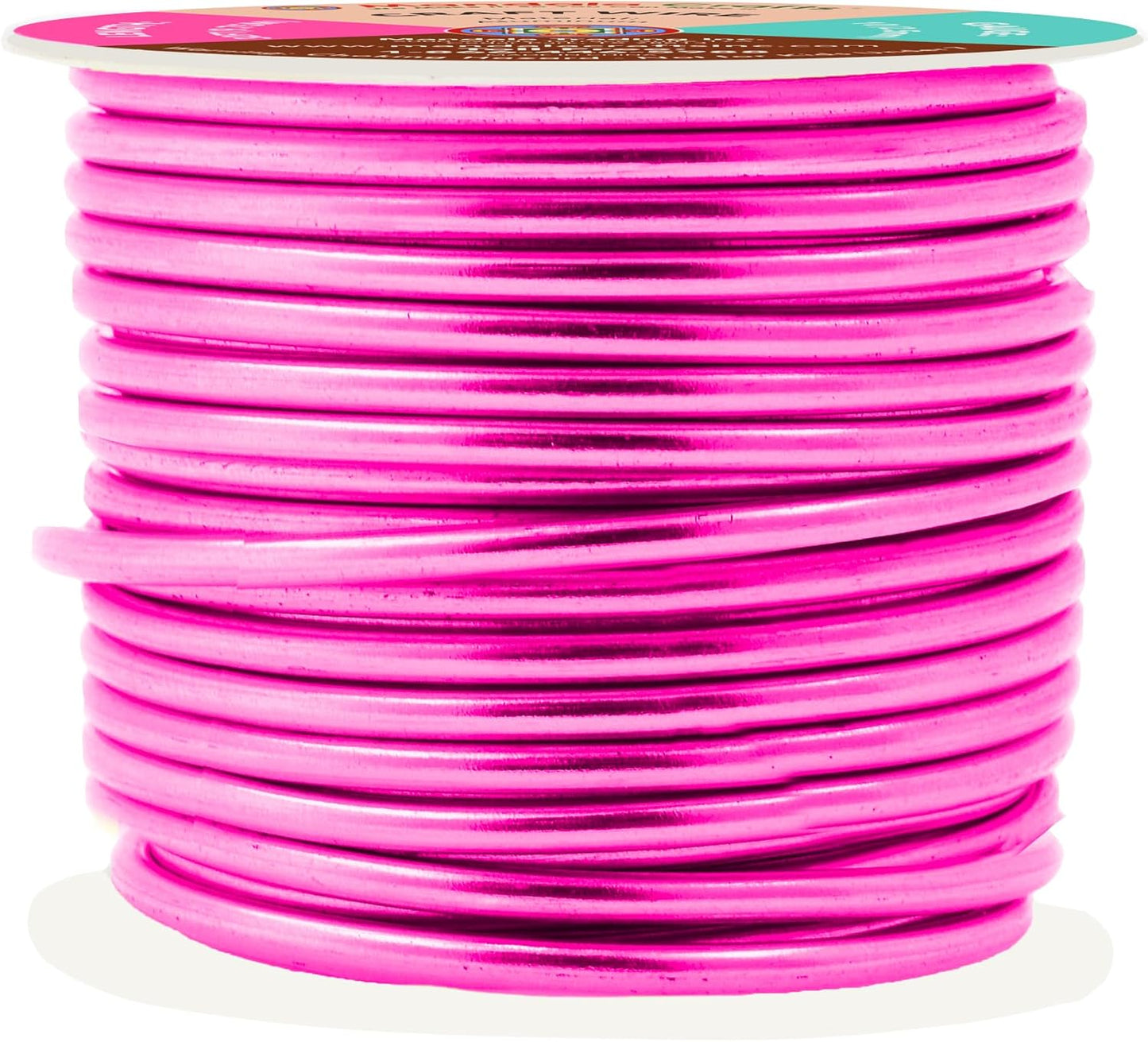 Mandala Crafts 10 Gauge Anodized Aluminum Craft Wire for Jewelry Making - 32 FT Colored Flexible Hot Pink Wire - Bendable for Bonsai Armature Crafting Sculpting - Crafty Corner