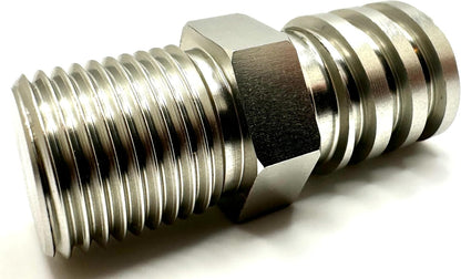 Aluminum Male Coarse Thread Adapter - Converts Drywall Corner Roller Handle to Acme 3/4" Threads to fit Paint Rollers, Stipple Brushes, Brooms, Mops & More - Lightweight & Durable