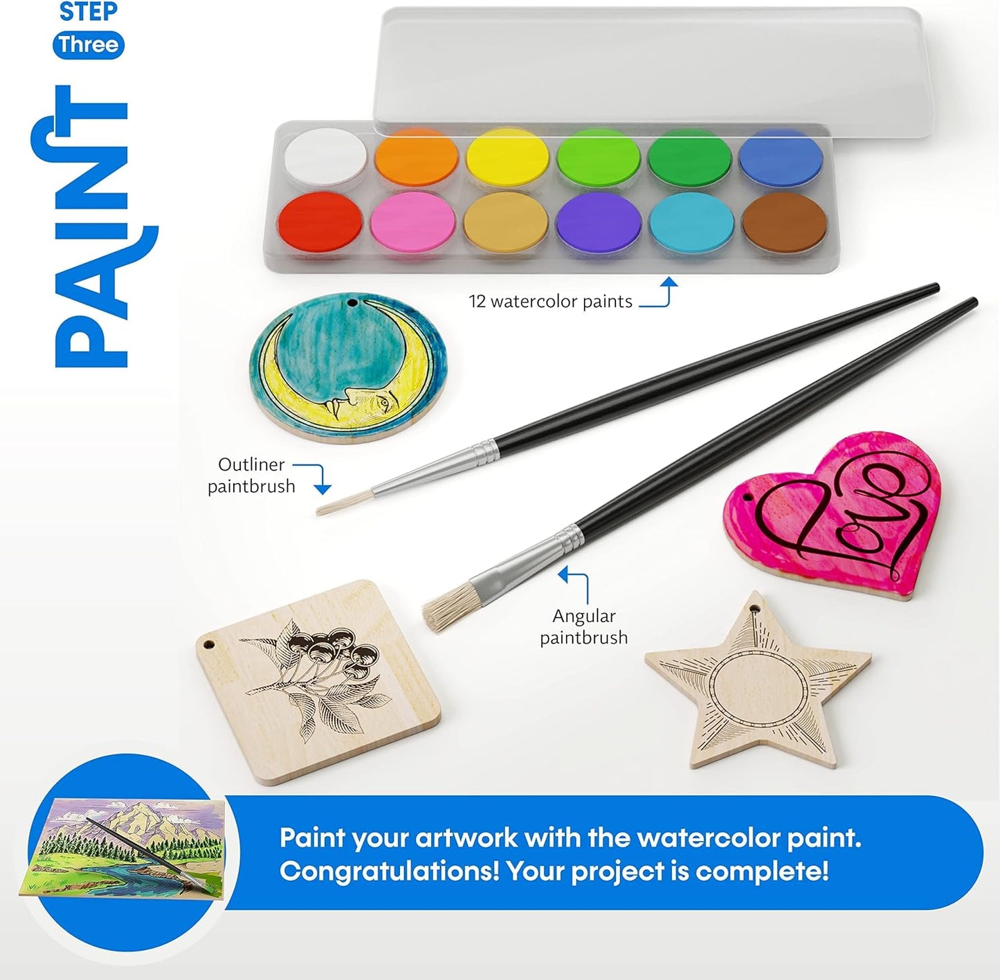 Craft Culture Beginners Wood Burning Kit for Kids and Teenage Boys & Girls Gifts for Boy or Girl Craft Projects Birthday Gift Idea for Older Children Teen Woodburning DIY Hobby Kits Art Activities - Crafty Corner