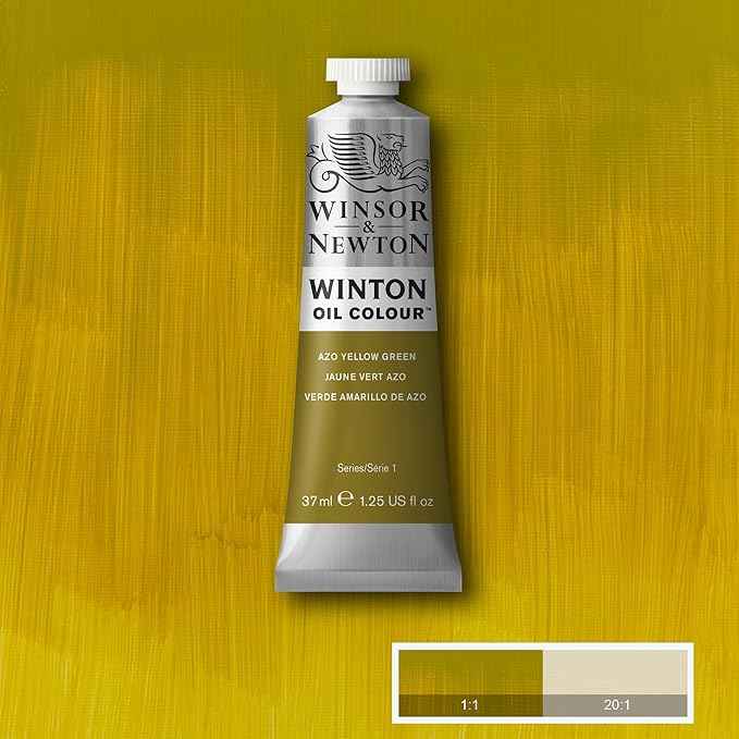 Winsor & Newton Winton Oil Color, 37ml (1.25-oz) Tube, Azo Yellow Green