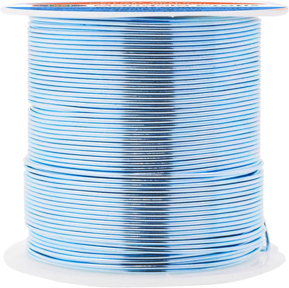 Mandala Crafts 20 Gauge Anodized Aluminum Craft Wire for Jewelry Making - 100 FT Colored Flexible Ice Blue Wire - Bendable for Bonsai Armature Crafting Sculpting - Crafty Corner