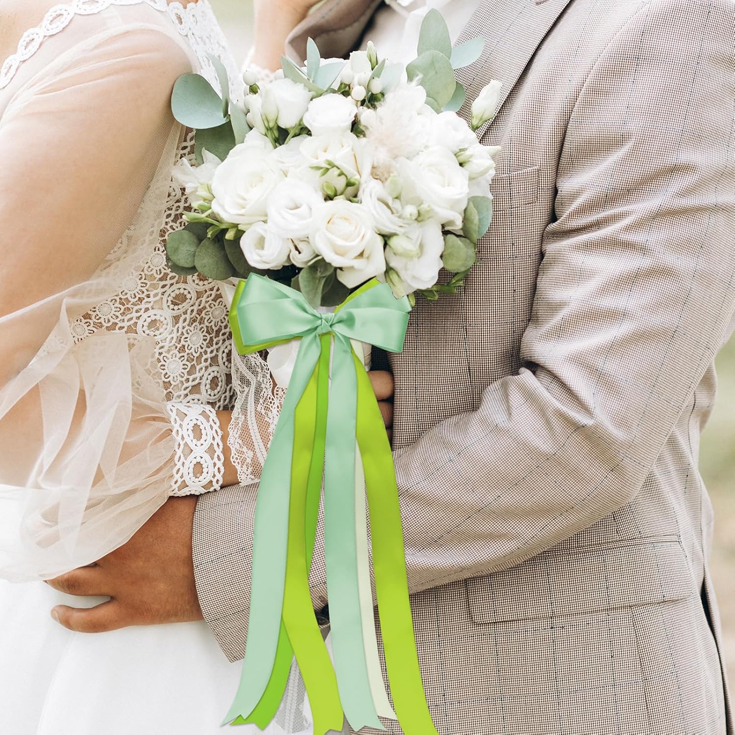 1 Inch Green Satin Ribbons for Crafts, 6 Rolls Single-Faced Green Assorted Ribbons for Gift Wrapping Flower Bouquet Wedding Invitations Bridal Shower Hair Bows Garland Party Decor - Crafty Corner