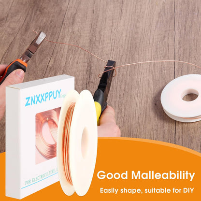 18 Gauge 60 FT 99.9% Pure Soft Copper Wire for Electroculture Gardening, Jewelry Making, Beading, Science Projects (1 PCS) - Crafty Corner