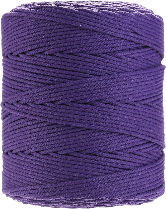 GOHOHOF Macrame Cotton Cord 4mm x 328yards Natural Macrame Cord for Yarn for Plant Hanger Wall Hanger Dreamcatcher(Purple)
