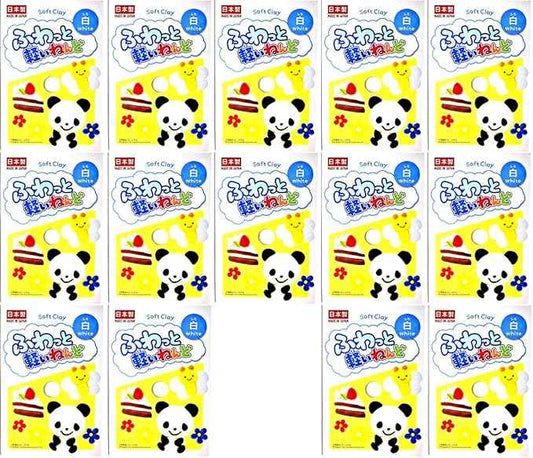 YACHIYO DAISO Soft Clay Lightweight Fluffy Packs (14 Set, White)