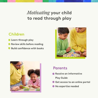 Lovevery Reading Skill Set, Learn to Read for Pre-K and Kindergarten, Fun Phonics Games and Books, Part 1
