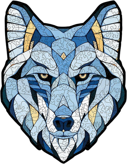 Wolf S Wooden Puzzle - a Captivating 140-piece Challenge for Puzzle Eenthusiasts and Home Décor