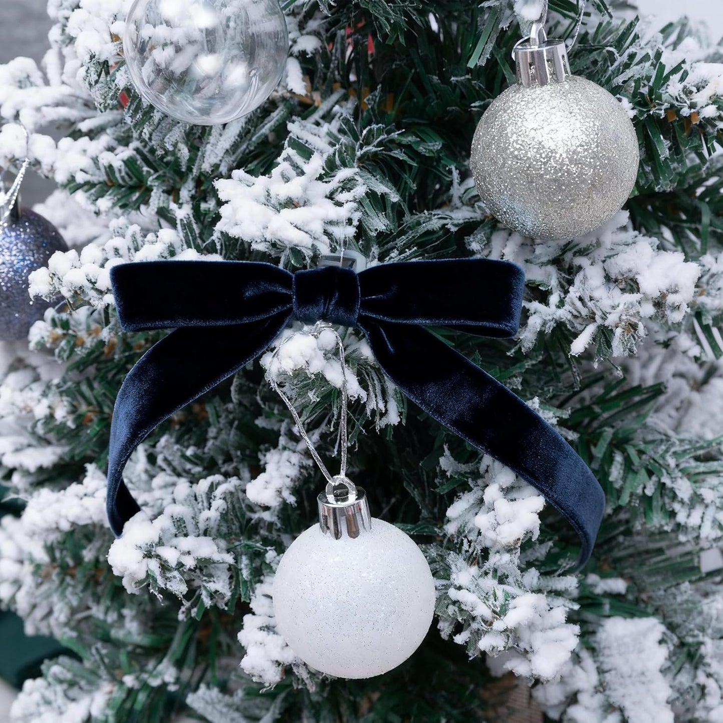 Vintage Navy Blue Velvet Ribbon Christmas Ribbon for Gift Wrapping Crafts Christmas Tree Ornaments Garland Decorations, 5/8 Inch X 25Yd - Crafty Corner