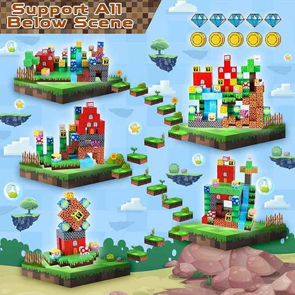 Magnetic Blocks - 150 PCS Build Adventure Game Castle - Magnetic Toys for Montessori Toddler Christmas Birthday Gifts - STEM Sensory Toys for 3 4 5 6 7 8 9 10 Year Old Boys & Girls
