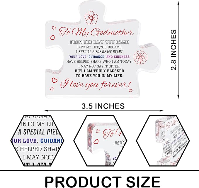 Godmother Gifts from Godchild, Godmother Gift for Women, Mothers Day Gifts for Godmother, God Mother Gifts Birthday Christmas Gift for Godmom Madrina