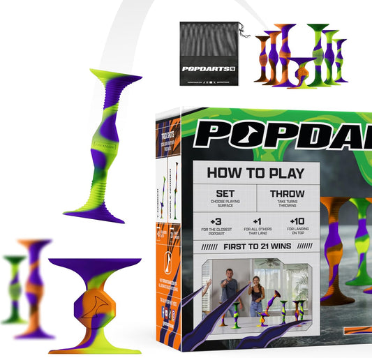 Popdarts PRO Pack Game Set (Halloween) - Indoor, Outdoor Suction Cup Throwing Game - Competition with a POP