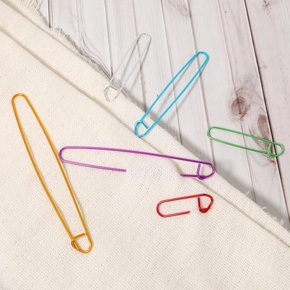 12 PCS Knitting Stitch Holder 6 Size Aluminum Yarn Stitch Holders Stitch Markers for Crocheting Practical Knitting Crochet Tools for Knitting Notions or Crochet