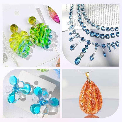 100g UV Resin kit -Super Clear, Hard Premixed and Fast Curing for Jewelry Making, Mold DIY Craft Decoration, Coating