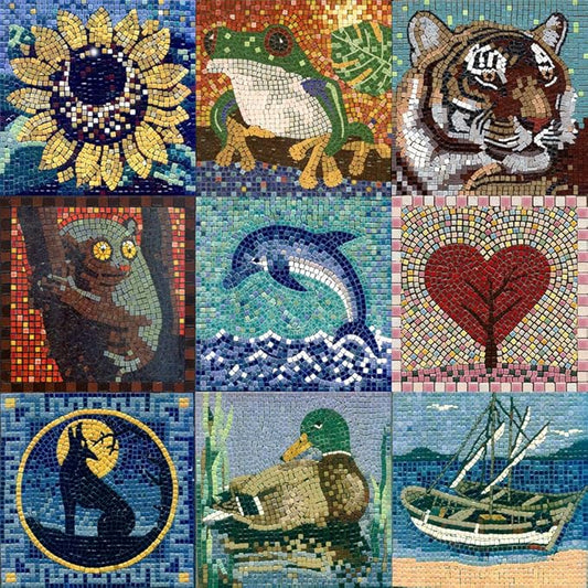 Get Creative with Our DIY Mosaic Tiles Kit for Adults, Square 7inch (20cm) Humming-Bird