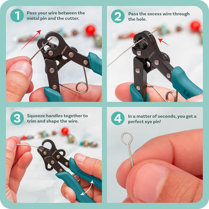 The Beadsmith One Step Looper – Create and Trim Consistent 3 mm Loops for Jewelry, Use With 18-26g Craft Wire - Crafty Corner