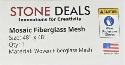 Mosaic Mesh for Back Mounted Tile, 48" X 48", Non Sticky