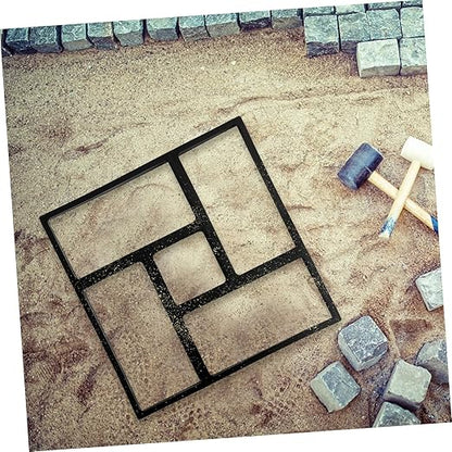 Paving Mold Reusable Paving Mould Stone Path Maker Cement Brick Mold Concrete Forms Paver Mold Stepping Stones Kit Garden Flooring Floor Tile Mould Template Plastic Outdoor