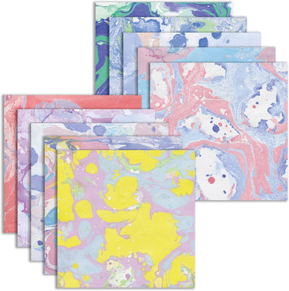 Origami Paper Kit 50 Sheets 6 Inch Square Double Sided Color 10 Vivid Japanese Washi Colors for Hand Crafts Origami Paper Arts Creativity.Watercolor Texture - Crafty Corner