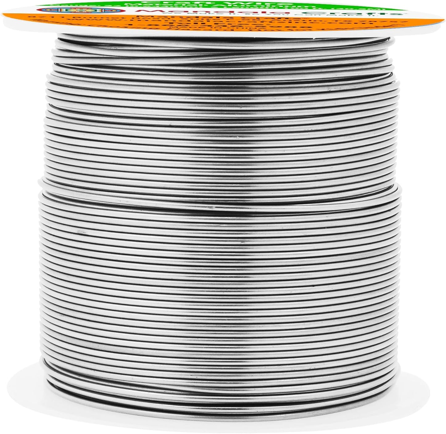 Mandala Crafts 22 Gauge Anodized Aluminum Craft Wire for Jewelry Making - 100 FT Colored Flexible Gray Wire - Bendable for Bonsai Armature Crafting Sculpting - Crafty Corner