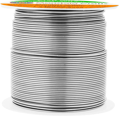Mandala Crafts 22 Gauge Anodized Aluminum Craft Wire for Jewelry Making - 100 FT Colored Flexible Gray Wire - Bendable for Bonsai Armature Crafting Sculpting - Crafty Corner