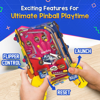 Smartivity DIY Mini Pinball for Kids Ages 6-12 Years | Build Your Own - Hand Held Pinball Game I Birthday Gift for Boys & Girls | STEM Toy for Kids 6,7,8,9,10,11,12 Years Old