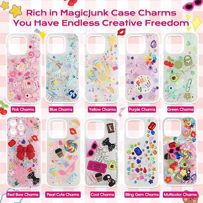 EIiovcnya 4980 Pcs Junk case Charms for Junk Cases, DIY Junk Phone case, Nail Charms, Bling Resin Rhinestone, Bows, Star, Love, Candy, Letter Beads,Beads，etc.
