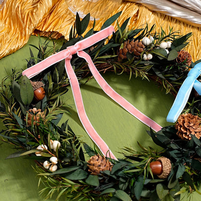 LaRibbons Thin Velvet Ribbon 3/8 Inch x 25 Yards, Pink Velvet Ribbon for Christmas Tree, Gift Wrapping, Wreath Bow, Outdoor Decoration - Crafty Corner