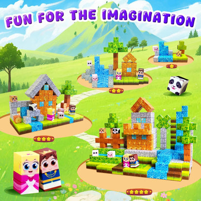 100PCS Magnetic Building Blocks for Kids: 1" Magnetic Cubes, Magnet Building Blocks for Kids Ages 8-12, Pixy Blocks STEM Toys for Boys & Girls,Christmas Birthday Gifts for Toddler Ages 3+ - Crafty Corner