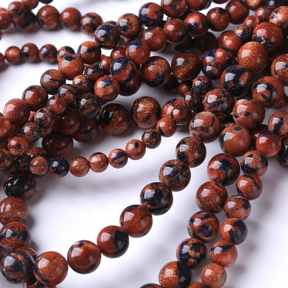 32PCS 12MM Sandstone Beads Energy Healing Beads for DIY Jewelry Bracelet Necklace Making for Jewelry Making 15Inch