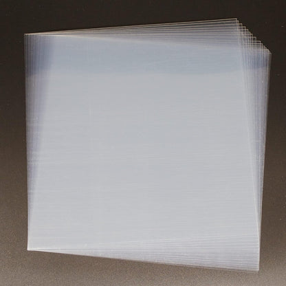 16PCS 6 Mil Blank Mylar Stencil Sheets,12 X 12 Inch Clear Plastic Sheets, Clear Acetate Sheet for Cricut Crafts, PET Plastic Sheet for Crafts and Cutting Machine (6 Mil)