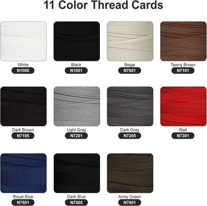 Extra Strong Bonded Nylon Thread #138 Tex135 – 16 OZ, 3000yds, Versatile Stitching Solution for Leather, Upholstery, Canvas Repair and More (Beige)