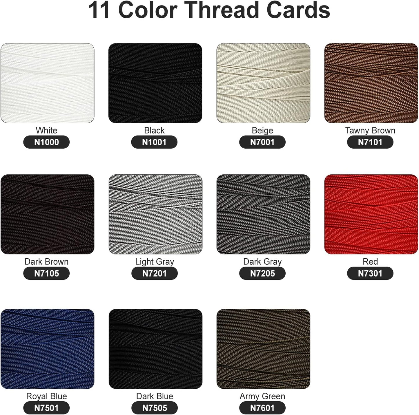 Extra Strong Bonded Nylon Thread #69 Tex70 – 16 OZ, 6000yds, Versatile Stitching Solution for Leather, Upholstery, Canvas Repair and More (Caramel)