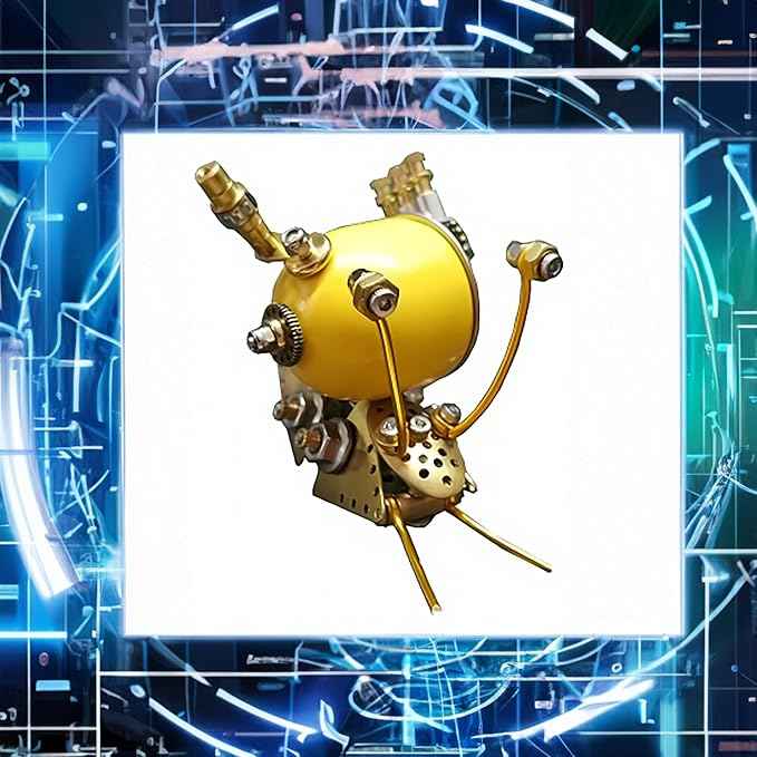 Mechanical Metal DIY 3D Insect Brass 3D Puzzles for Adults Snail Metal Models for Family and Friends (Snail-Y)