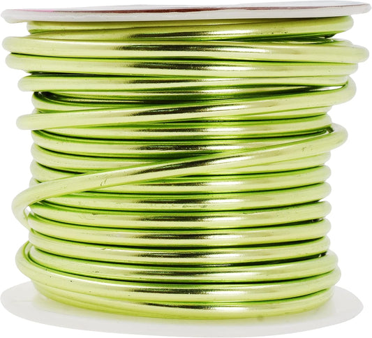 Mandala Crafts 10 Gauge Anodized Aluminum Craft Wire for Jewelry Making - 32 FT Colored Flexible Light Green Wire - Bendable for Bonsai Armature Crafting Sculpting - Crafty Corner