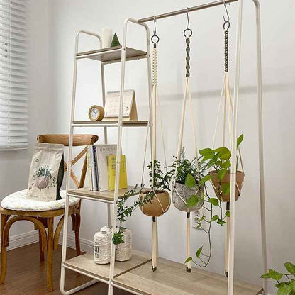 Macrame Kits for Beginners, 3 Set of Plant Hangers DIY Kit: Braided Polyester Ropes 50yds*5mm Ivory, 20yds*2mm Forest Green, 60+Pcs Supplies with Step-by-Step Easy Instructions (IVGR)