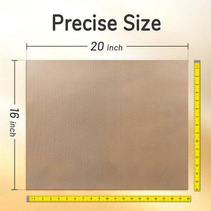 TransOurDream 4 Pack PTFE Teflon Sheets Size L16 x 20" for Auto Heat Press Heat Transfer Paper and Sublimation Paper Reusable Heat Resistant Non stick