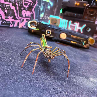 Metal Insect Spider Model Bug Sculpture Steampunk Mechanical 3D Puzzle Kits Craft Projects Hobby Kit Metal Building,Birthday Gifts, Ideas(Mechanical Spider A)