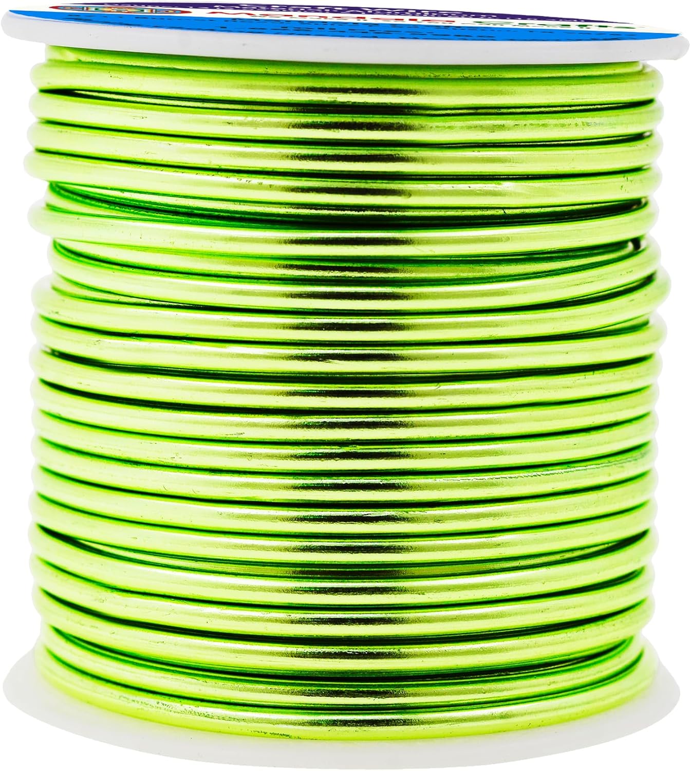 Mandala Crafts 12 Gauge Anodized Aluminum Craft Wire for Jewelry Making - 60 FT Colored Flexible Light Green Wire - Bendable for Bonsai Armature Crafting Sculpting - Crafty Corner