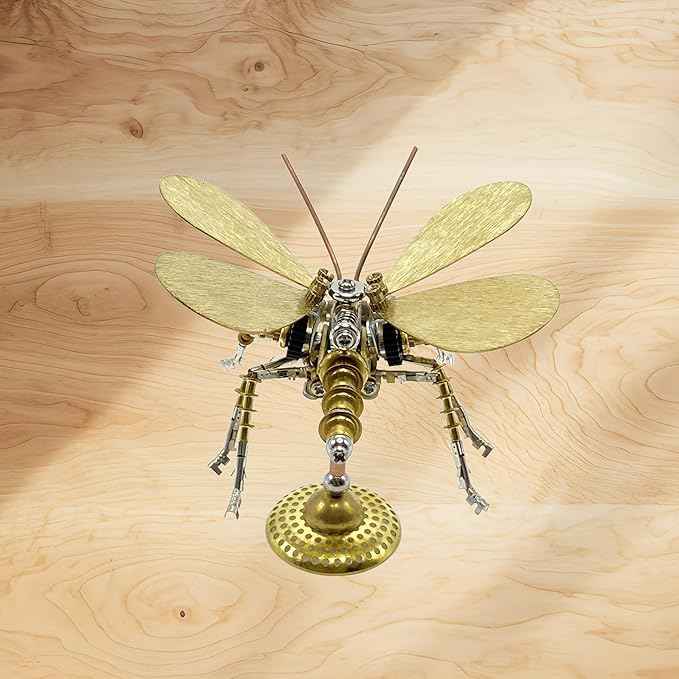 3D Metal Puzzle, Steampunk Butterfly Insect Bug Mechanical Model, Making Kit DIY Projects Metal Building Adult Hobby Kits for Men for Birthday(Butterfly-HD5)
