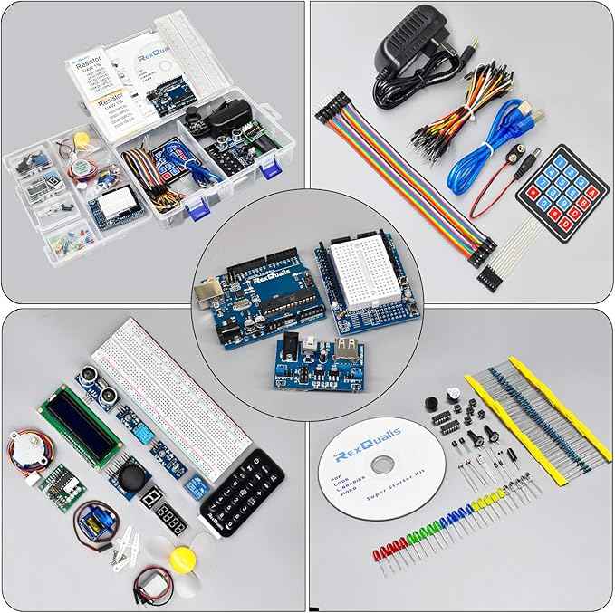 REXQualis Super Starter Kit Based on Arduino UNO R3 with Tutorial and Controller Board Compatible with Arduino IDE