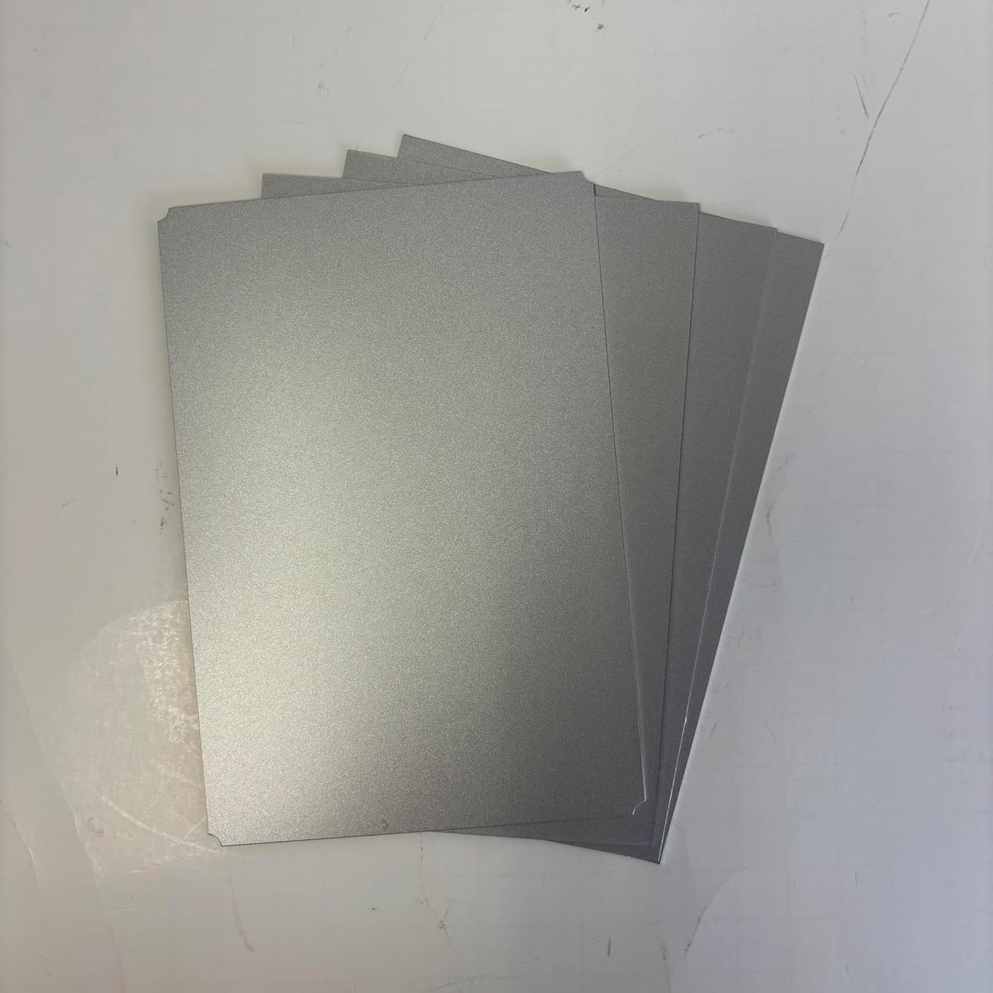 Blank Metal Plates for Laser Engraving - 4 Pack | Aluminum Sheets 0.020" Thick | CO2, Diode, Fiber Laser Compatible | Multiple Sizes & Colors (Silver (engraves black), 2x11.25 inch)