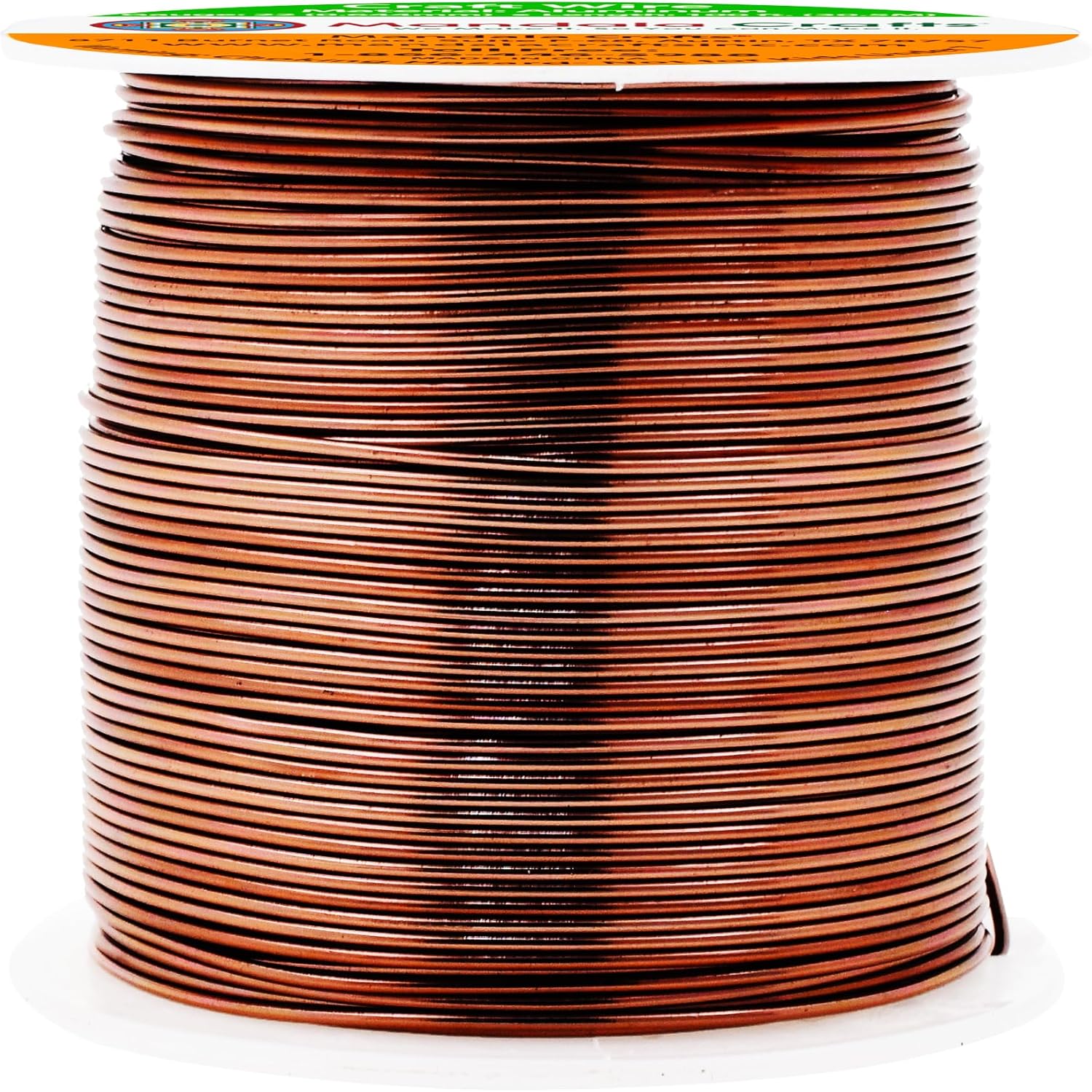 Mandala Crafts 22 Gauge Anodized Aluminum Craft Wire for Jewelry Making - 100 FT Colored Flexible Brown Wire - Bendable for Bonsai Armature Crafting Sculpting - Crafty Corner