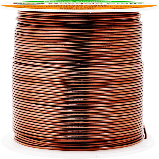 Mandala Crafts 22 Gauge Anodized Aluminum Craft Wire for Jewelry Making - 100 FT Colored Flexible Brown Wire - Bendable for Bonsai Armature Crafting Sculpting - Crafty Corner