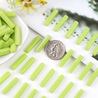 Youway Style Green Mosaic Tiles for Crafts Bulk,150g Strips Shapes Mosaic Glass Pieces for Crafts DIY Spring Mosaic Art Decor,Mosaic Kit Supplies