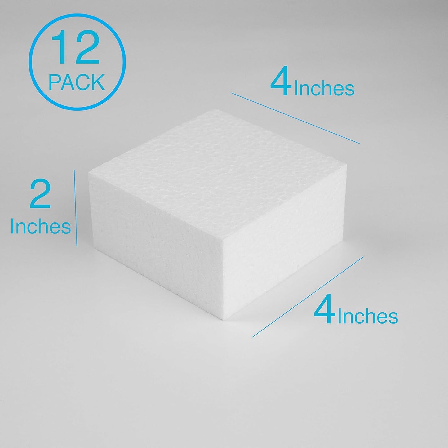 Silverlake 4x4x2 Craft Foam for Styrofoam Block Projects (12-Pack) - Crafty Corner